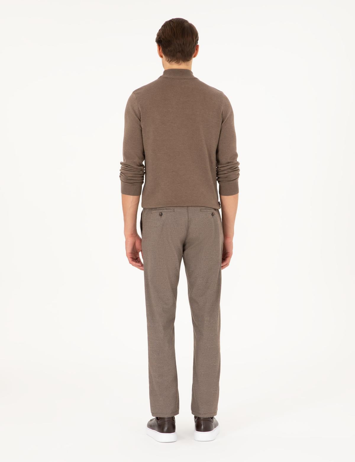 Vizon Regular Fit Beli Yandan Lastikli Kanvas Pantolon - 50295941080