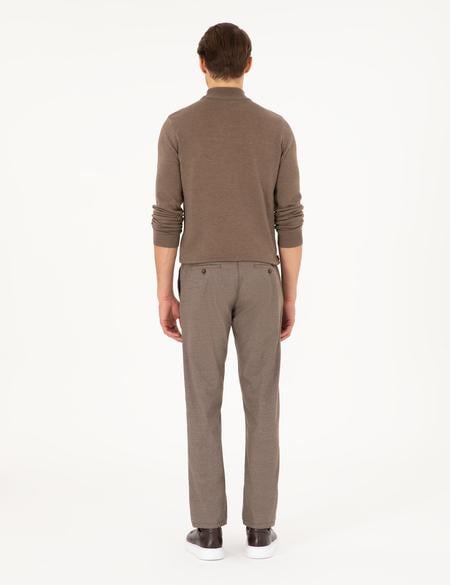 Vizon Regular Fit Beli Yandan Lastikli Kanvas Pantolon - 50295941080