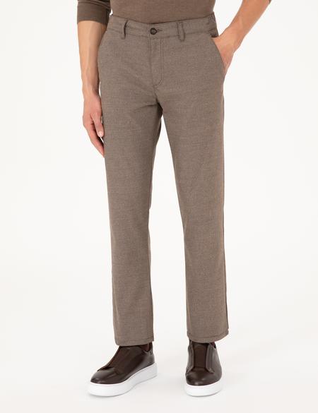 Vizon Regular Fit Beli Yandan Lastikli Kanvas Pantolon - 50295941080