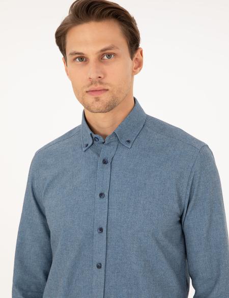 Mavi Slim Fit Uzun Kollu Gömlek - 50293756068
