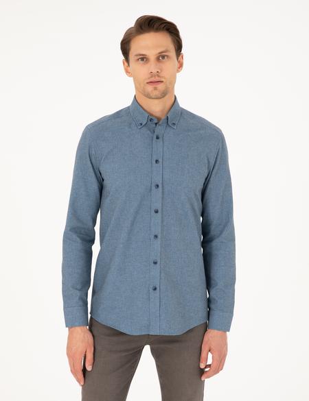 Mavi Slim Fit Uzun Kollu Gömlek - 50293756068