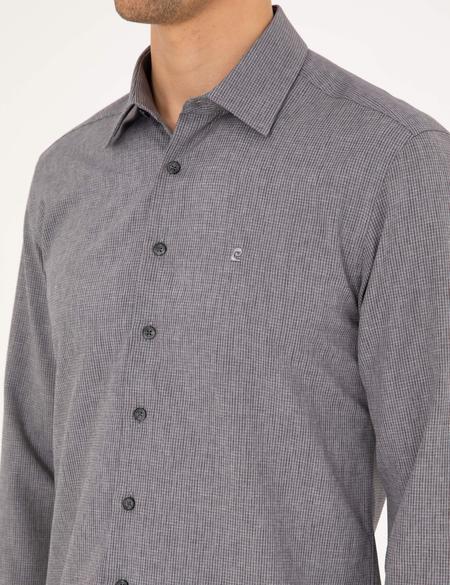 Antrasit Slim Fit Uzun Kollu Gömlek - 50297468010