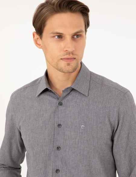 Antrasit Slim Fit Uzun Kollu Gömlek - 50297468010