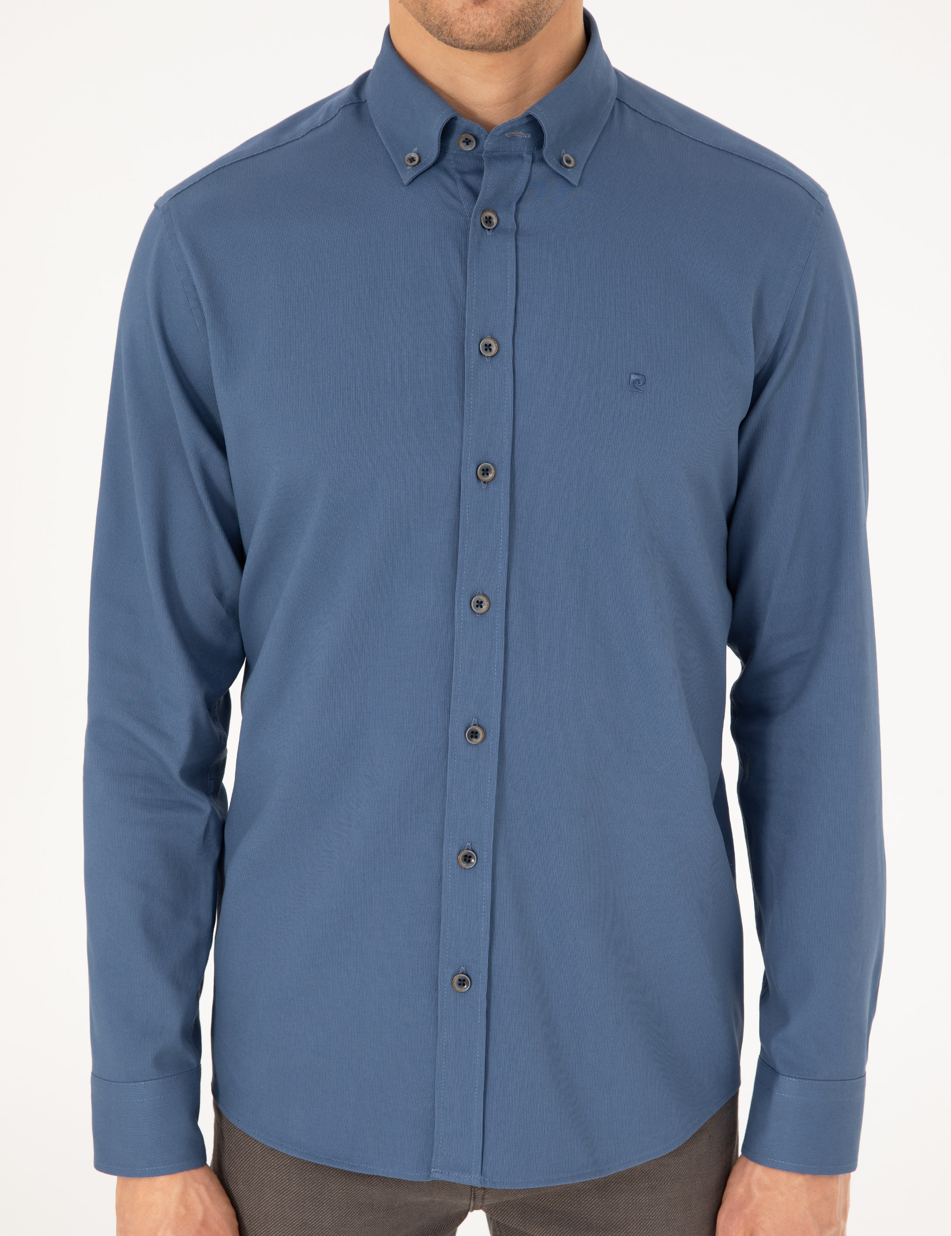 İndigo Regular Fit Uzun Kollu Gömlek