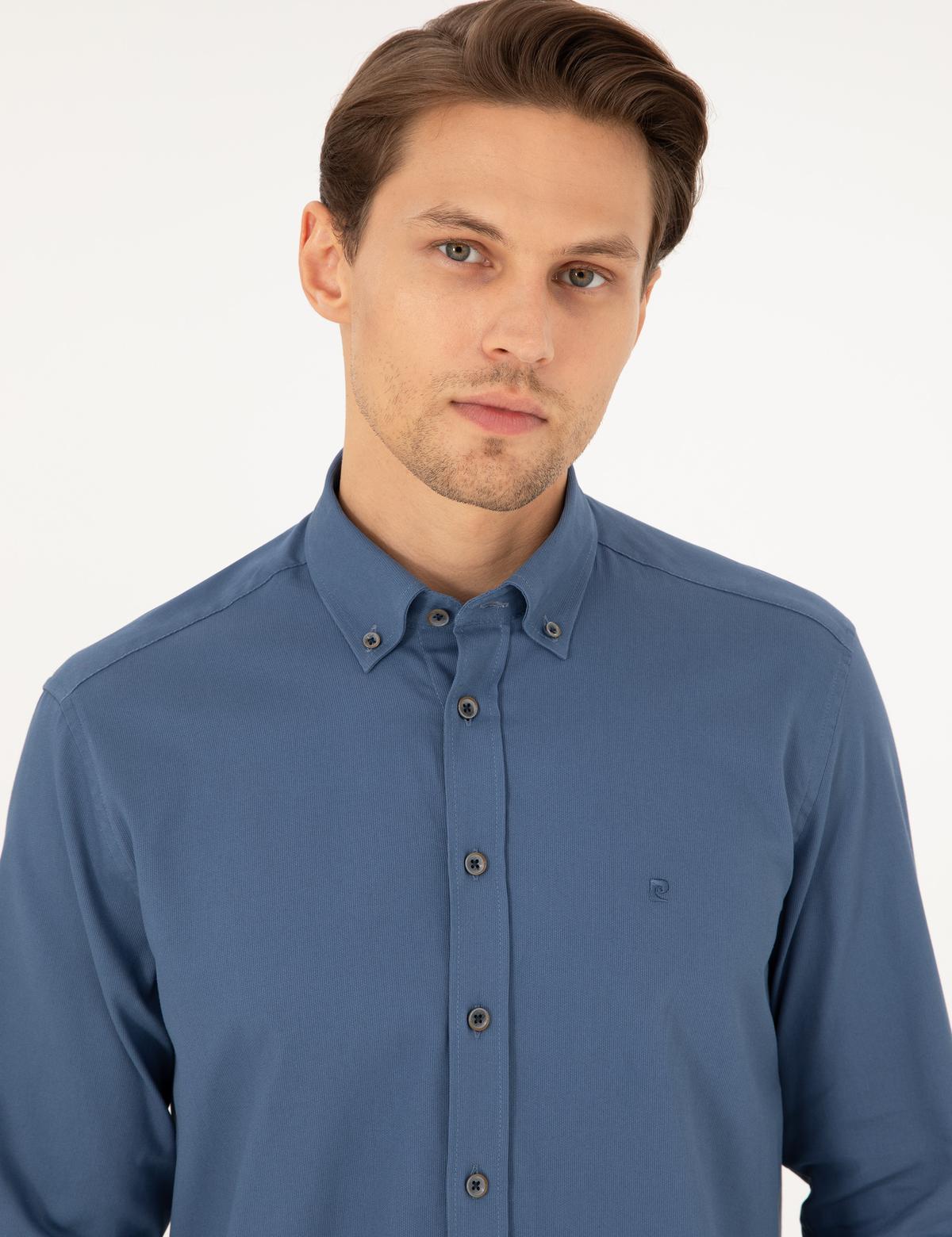 İndigo Regular Fit Uzun Kollu Gömlek - 50298809007