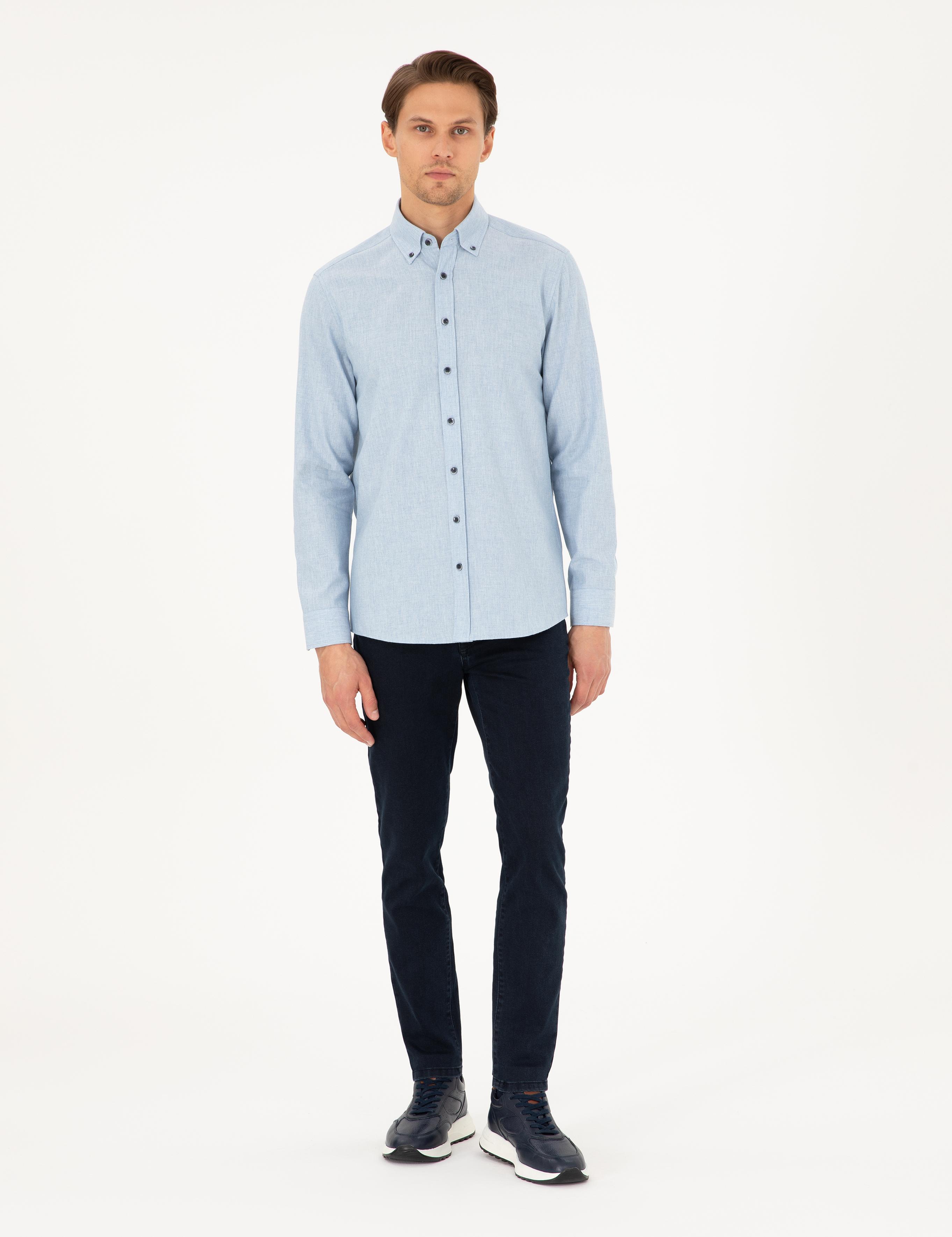 Mavi Regular Fit Uzun Kollu Gömlek