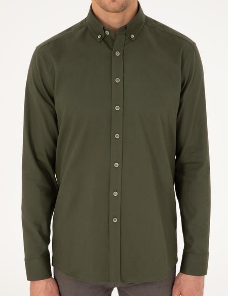 Haki Regular Fit Uzun Kollu Gömlek - 50292553028