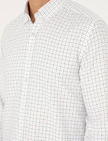 Yeşil Slim Fit Uzun Kollu Gömlek