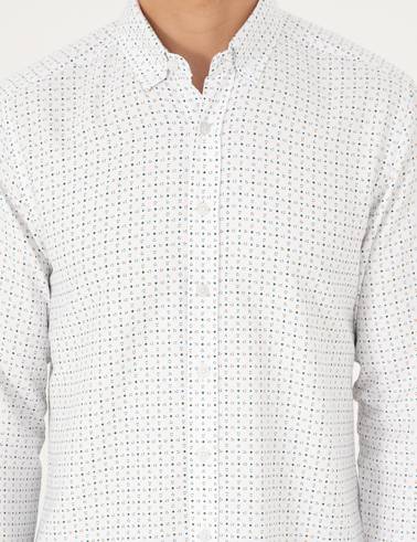 Yeşil Slim Fit Uzun Kollu Gömlek