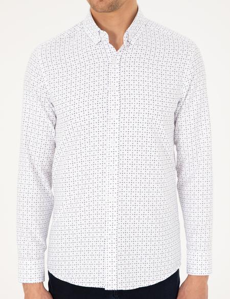 İndigo Slim Fit Uzun Kollu Gömlek - 50292262013