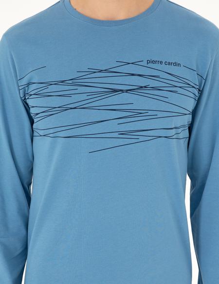 Mavi Uzunkol Pijama Takımı - 50306732015