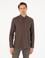 Kahverengi Slim Fit Uzun Kollu Gömlek