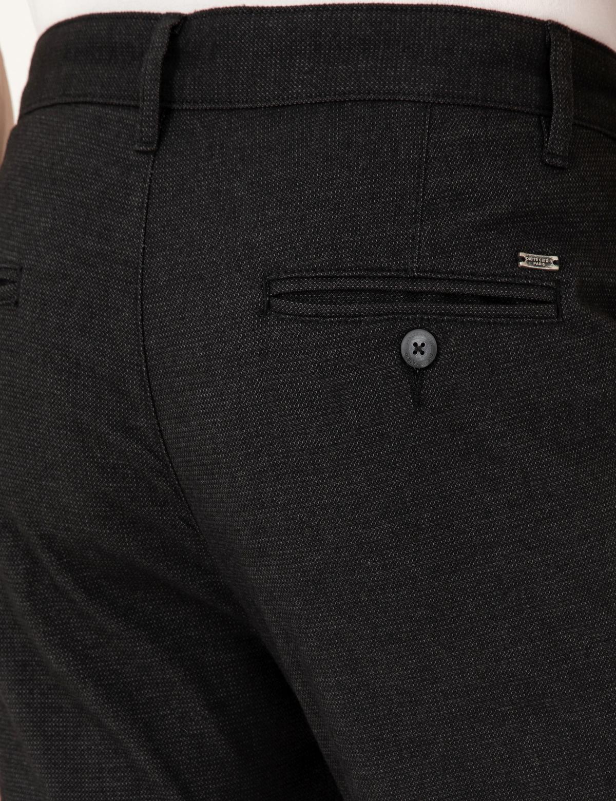 Siyah Slim Fit Kanvas Pantolon - 50292346233