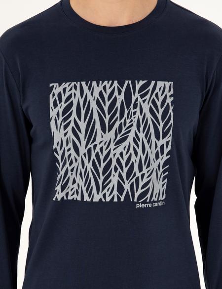 Lacivert Uzunkol Pijama Takımı - 50306724003