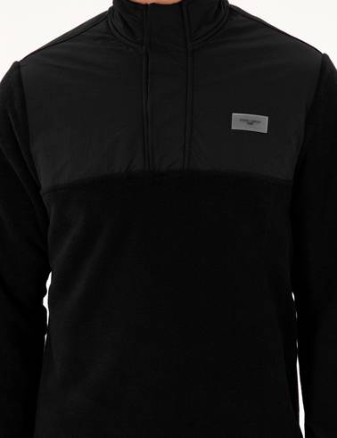 Siyah Regular Fit Sweatshirt