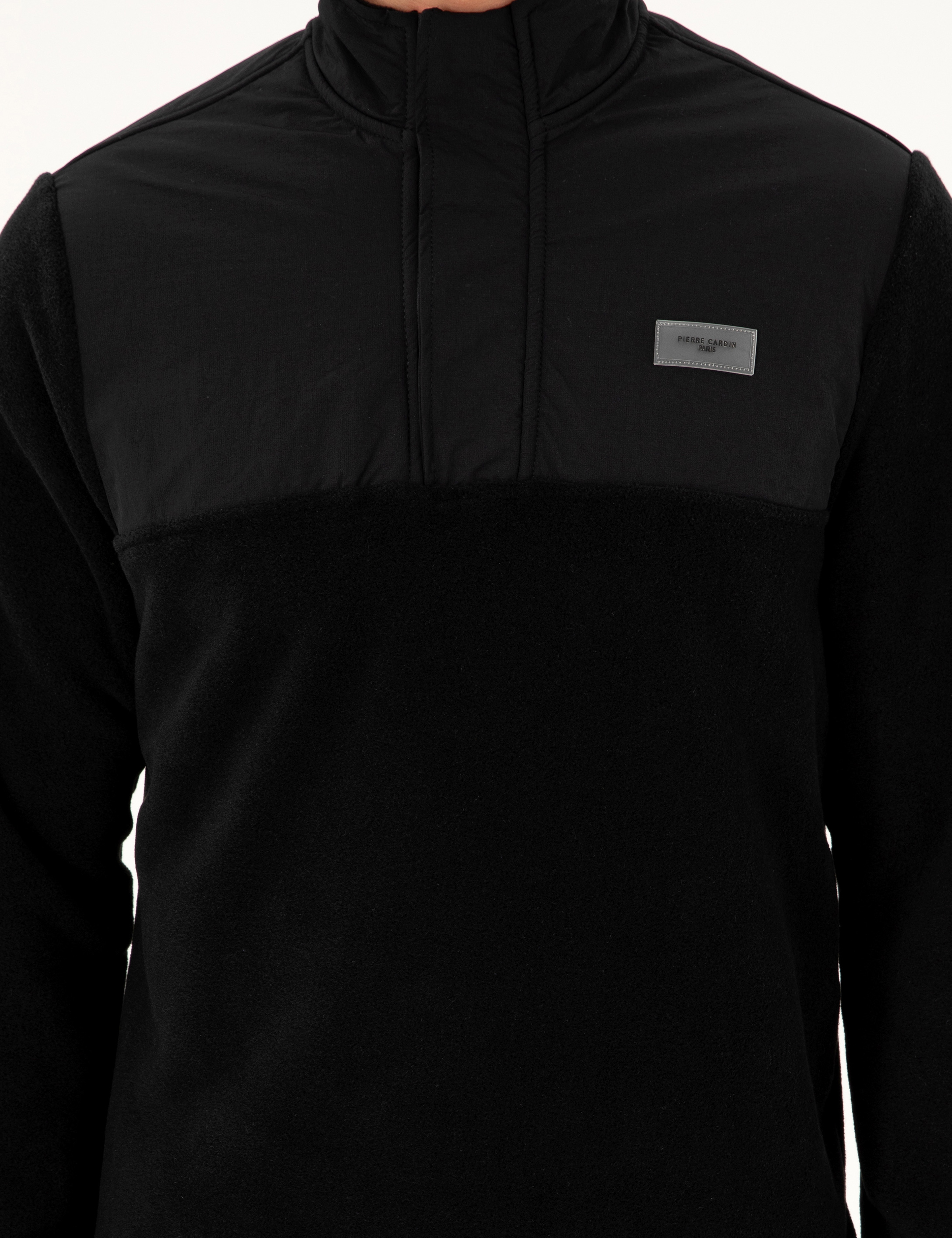 Siyah Regular Fit Sweatshirt - Image 6