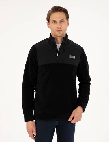 Siyah Regular Fit Sweatshirt