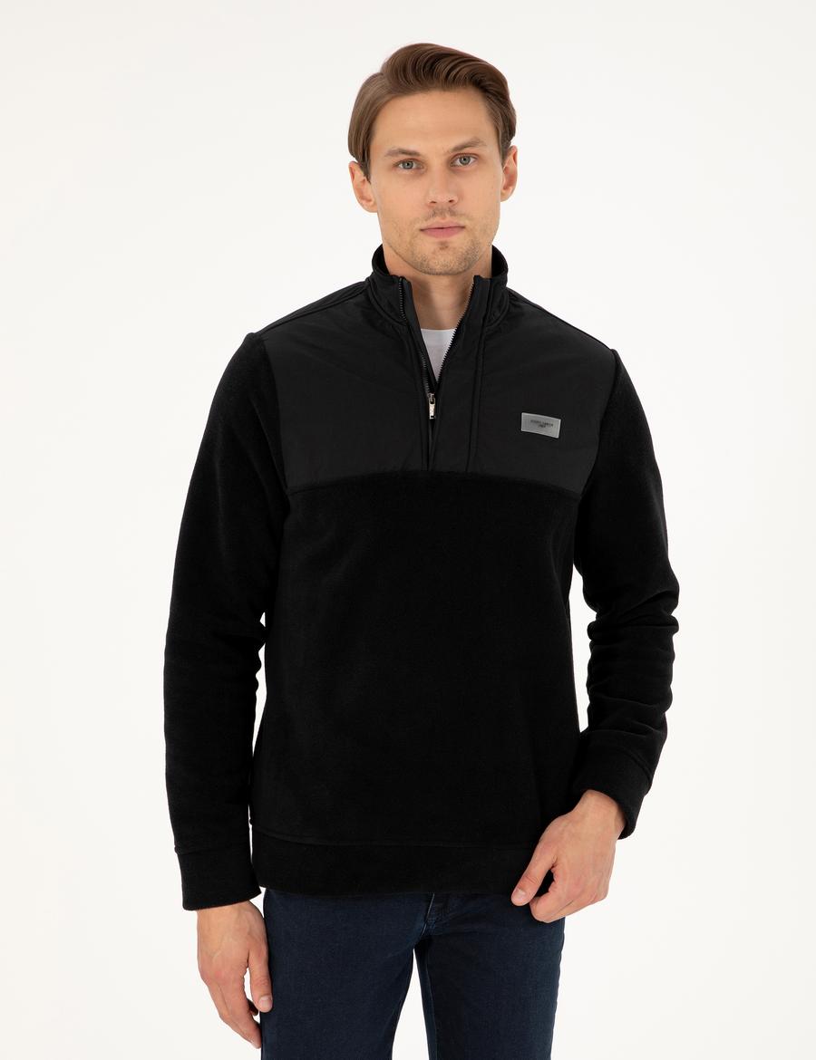 Siyah Regular Fit Sweatshirt