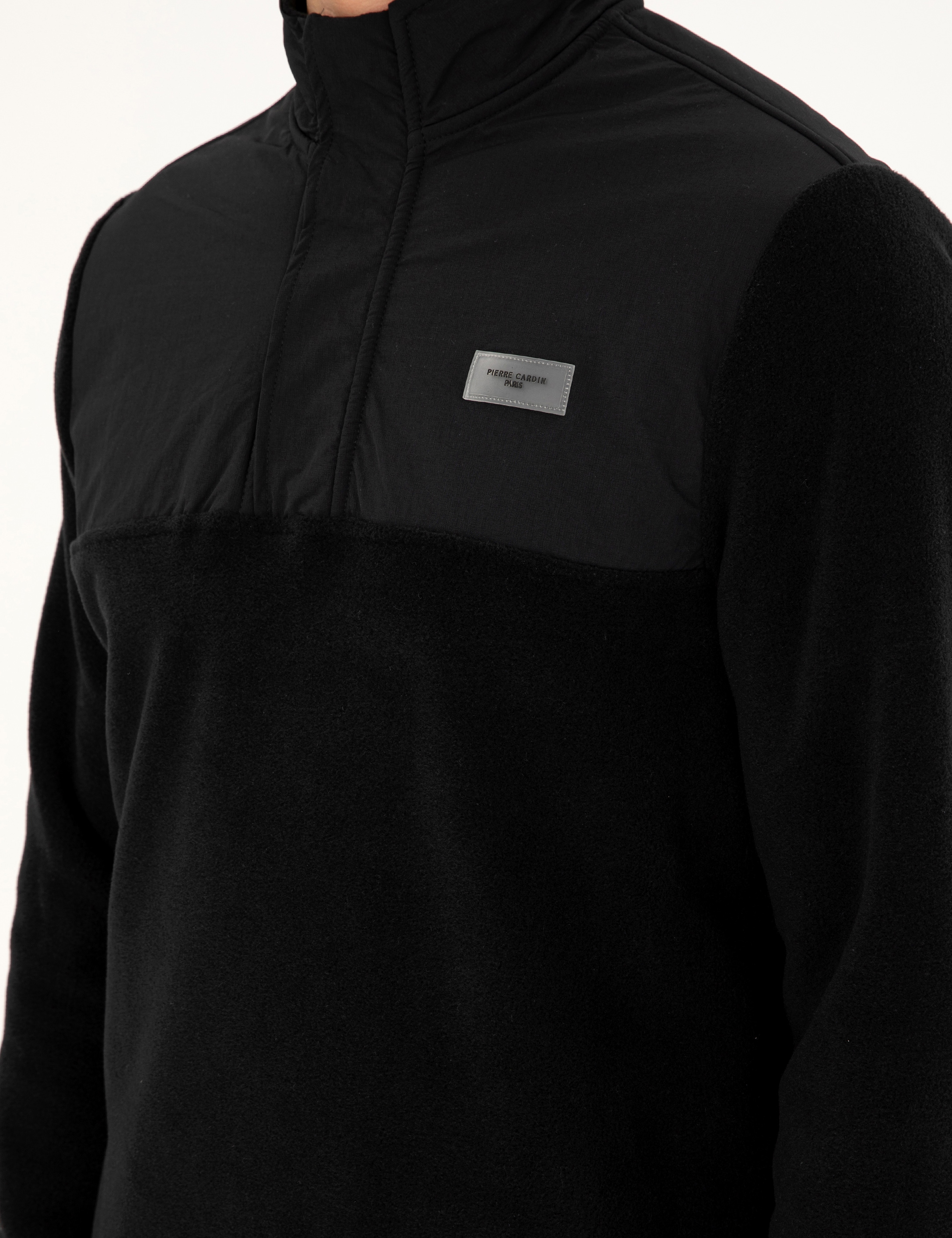 Siyah Regular Fit Sweatshirt - Image 7