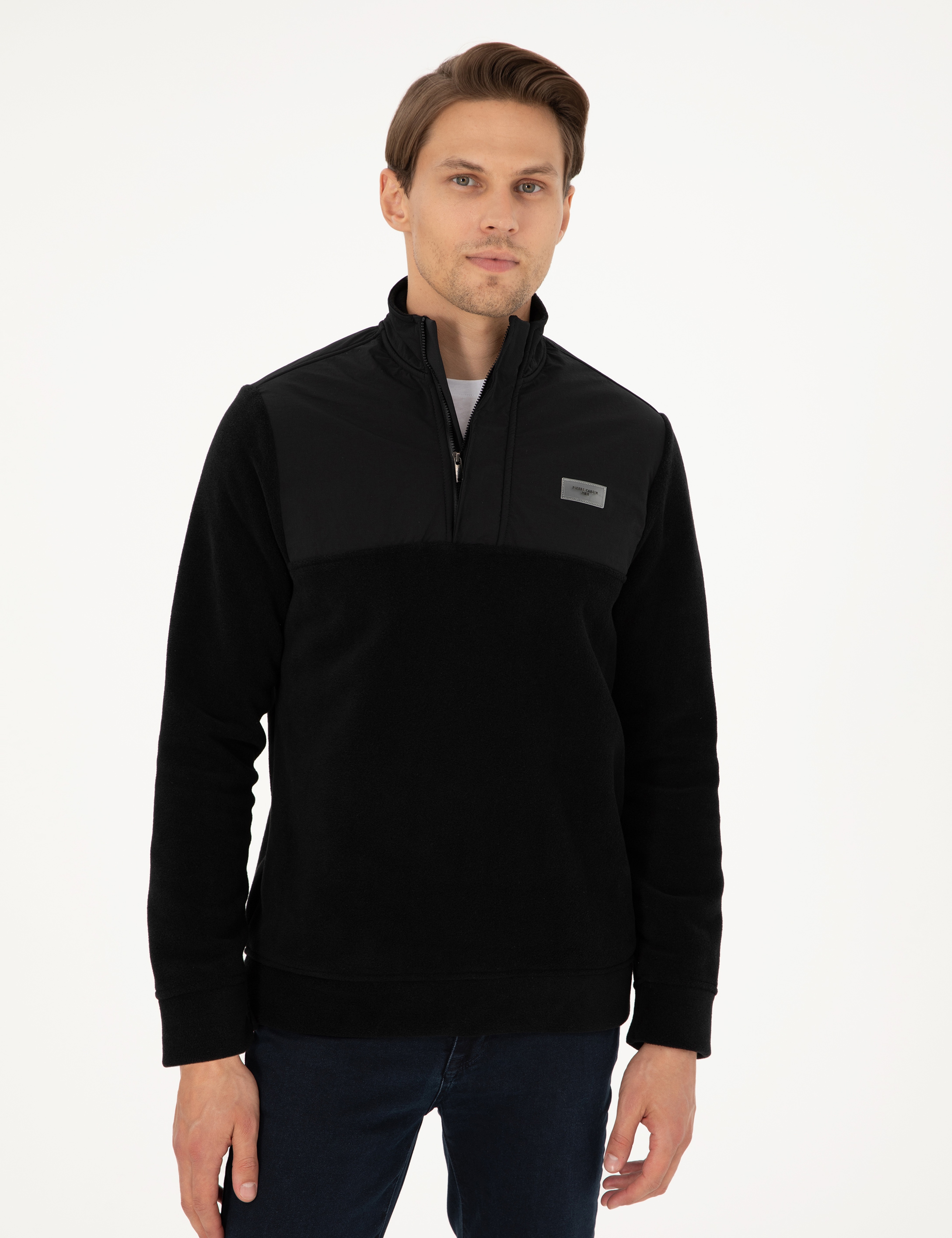 Siyah Regular Fit Sweatshirt