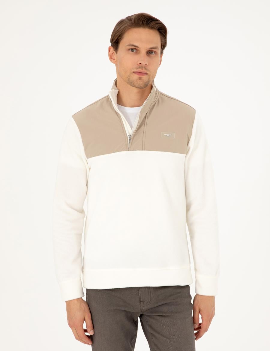 Ekru Regular Fit Sweatshirt