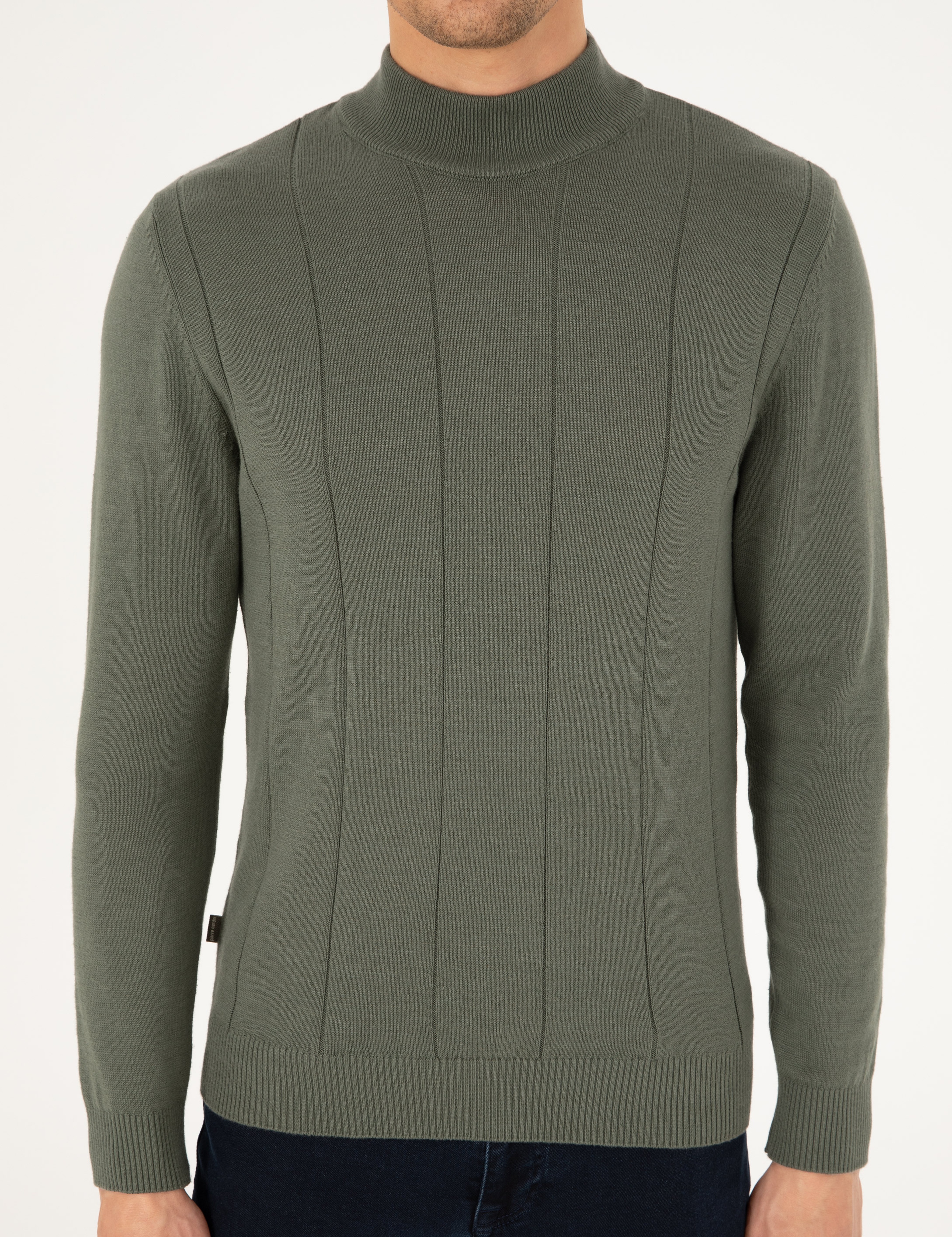 Duman Slim Fit Yarım Balıkçı Yaka Triko Kazak - Image 6