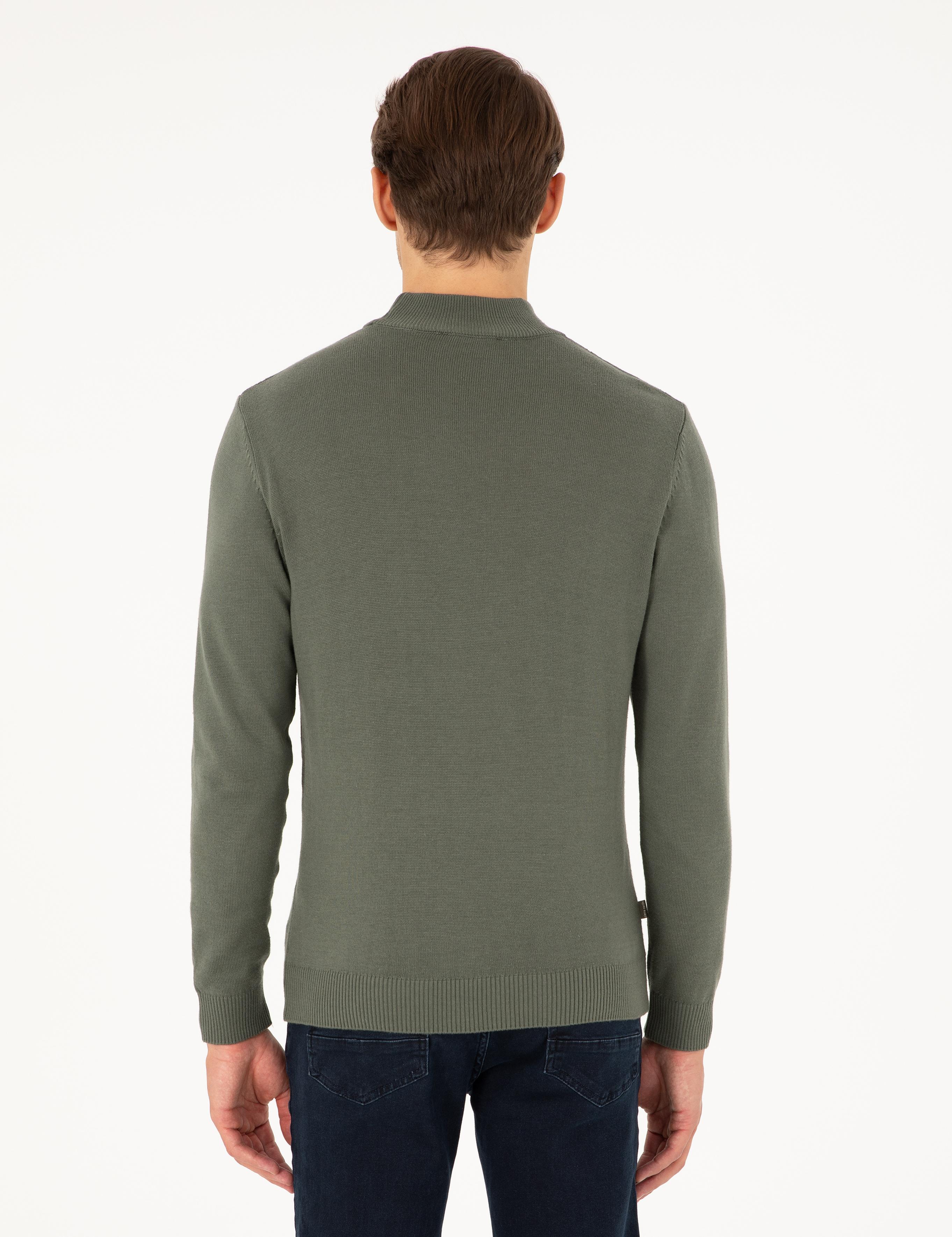 Duman Slim Fit Yarım Balıkçı Yaka Triko Kazak