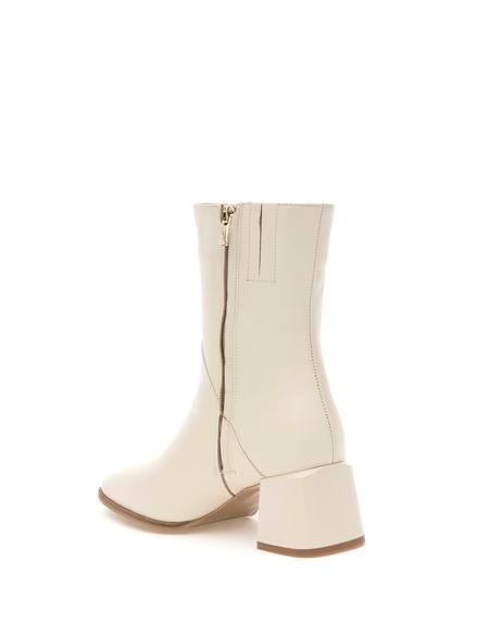 Beyaz Topuklu Çizme - 50295942003