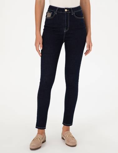 Koyu İndigo Skinny Fit Jean Pantolon