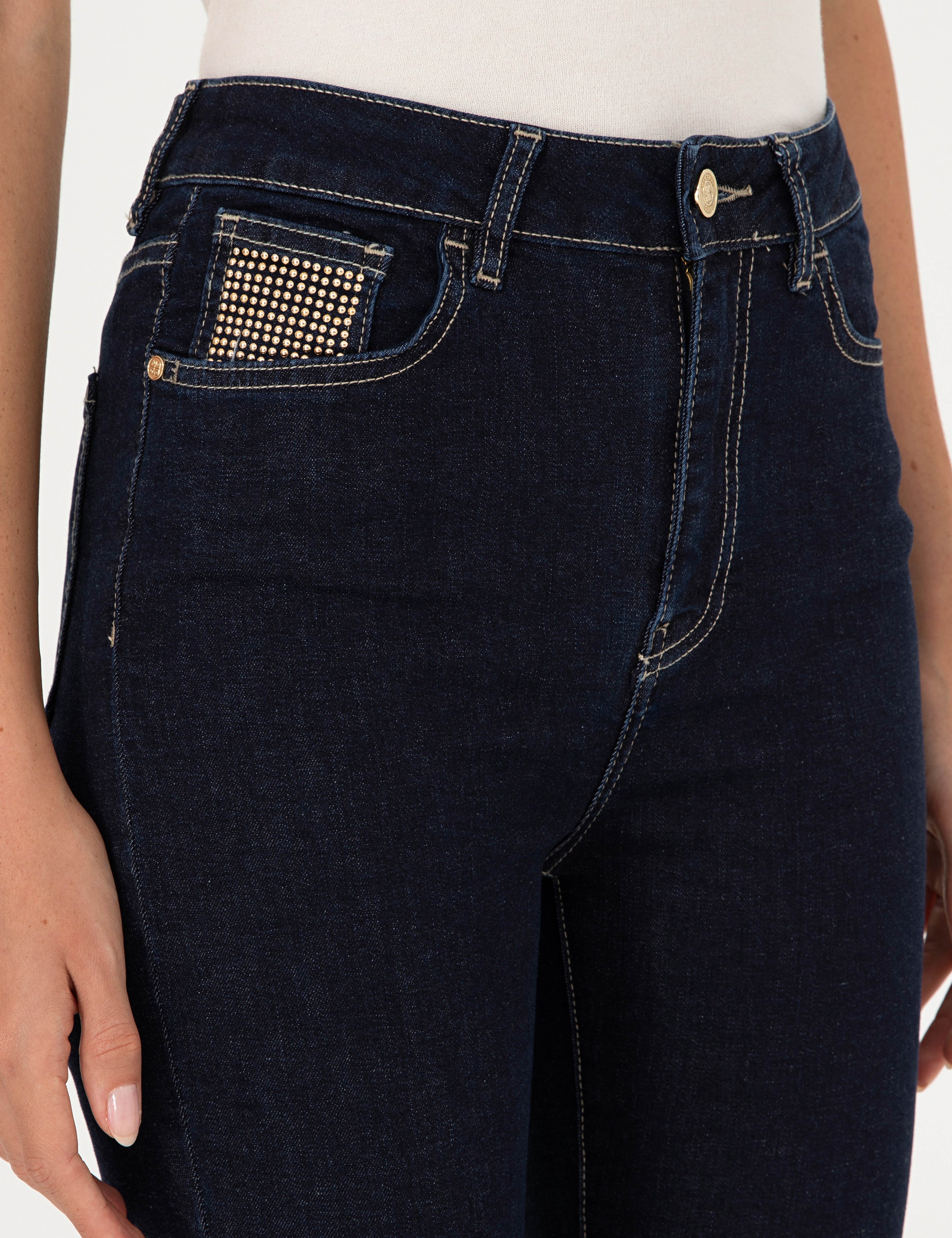 Koyu İndigo Skinny Fit Jean Pantolon - Image 5