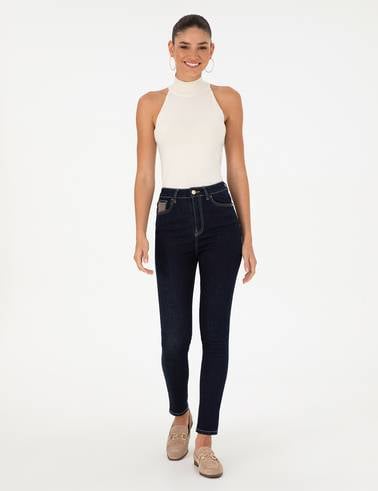 Koyu İndigo Skinny Fit Jean Pantolon