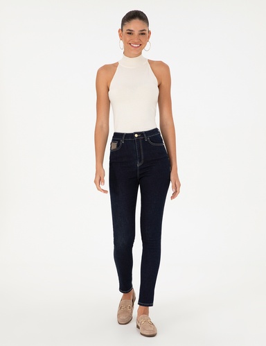 Koyu İndigo Skinny Fit Jean Pantolon