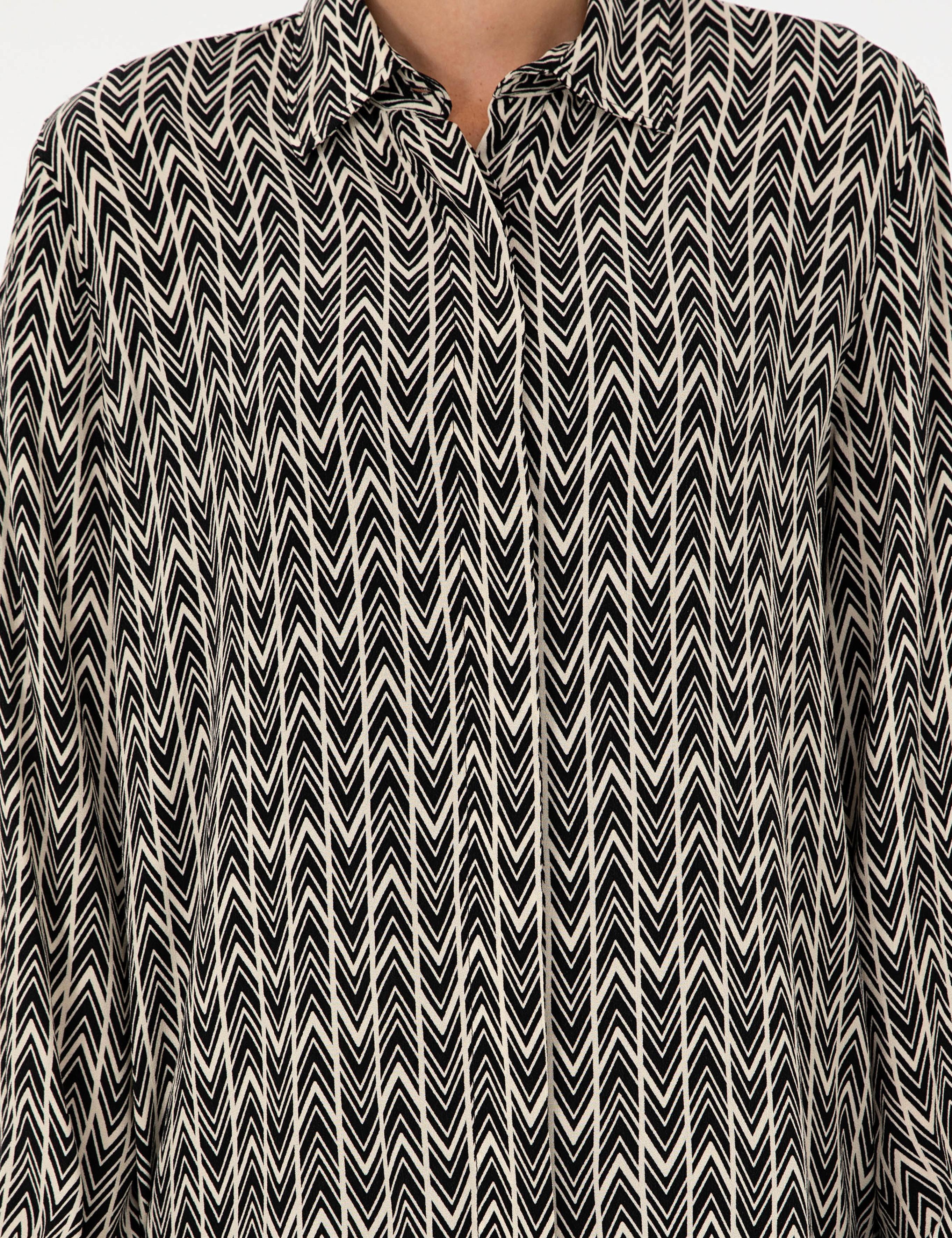 Siyah Comfort Fit Uzun Kollu Gömlek