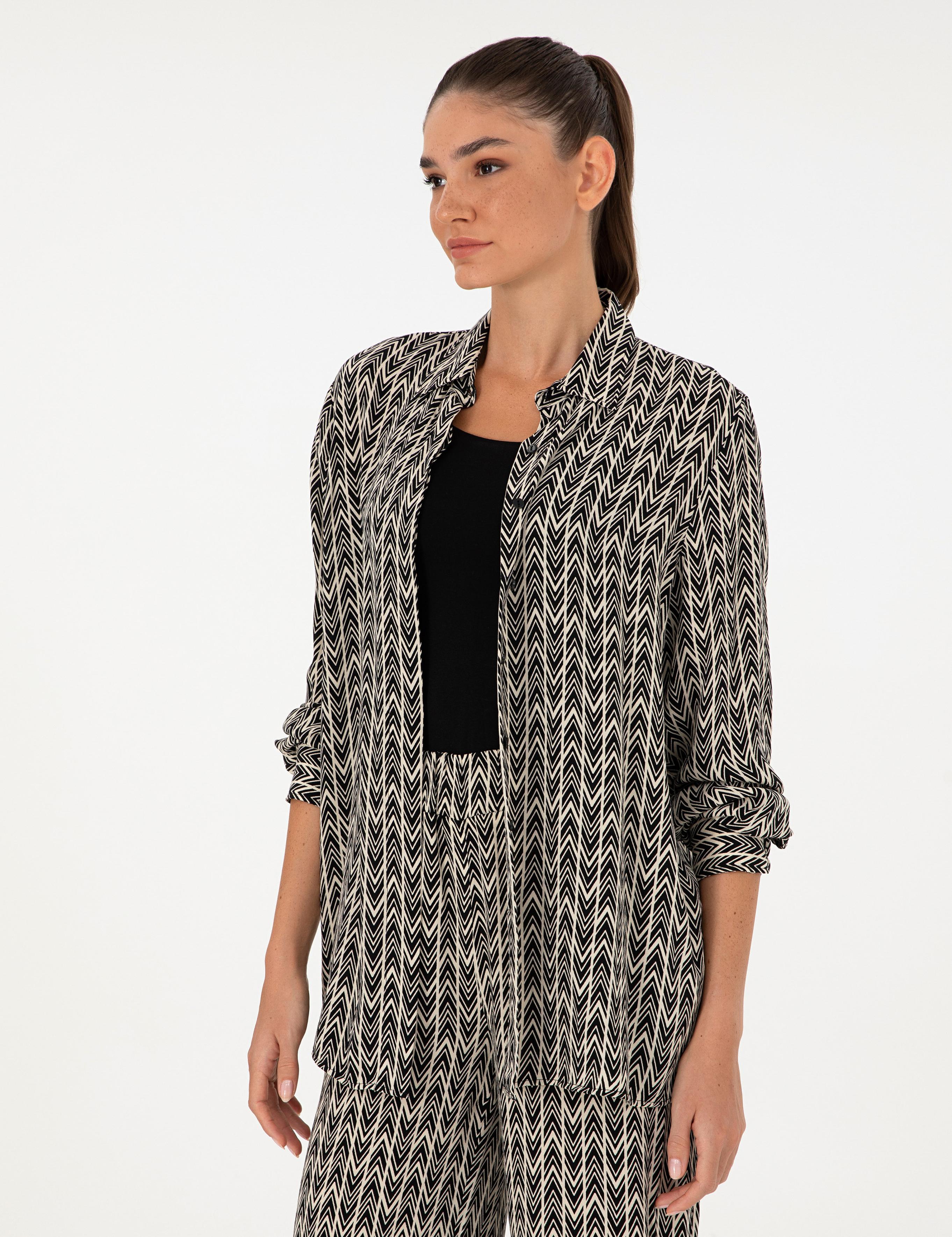 Siyah Comfort Fit Uzun Kollu Gömlek