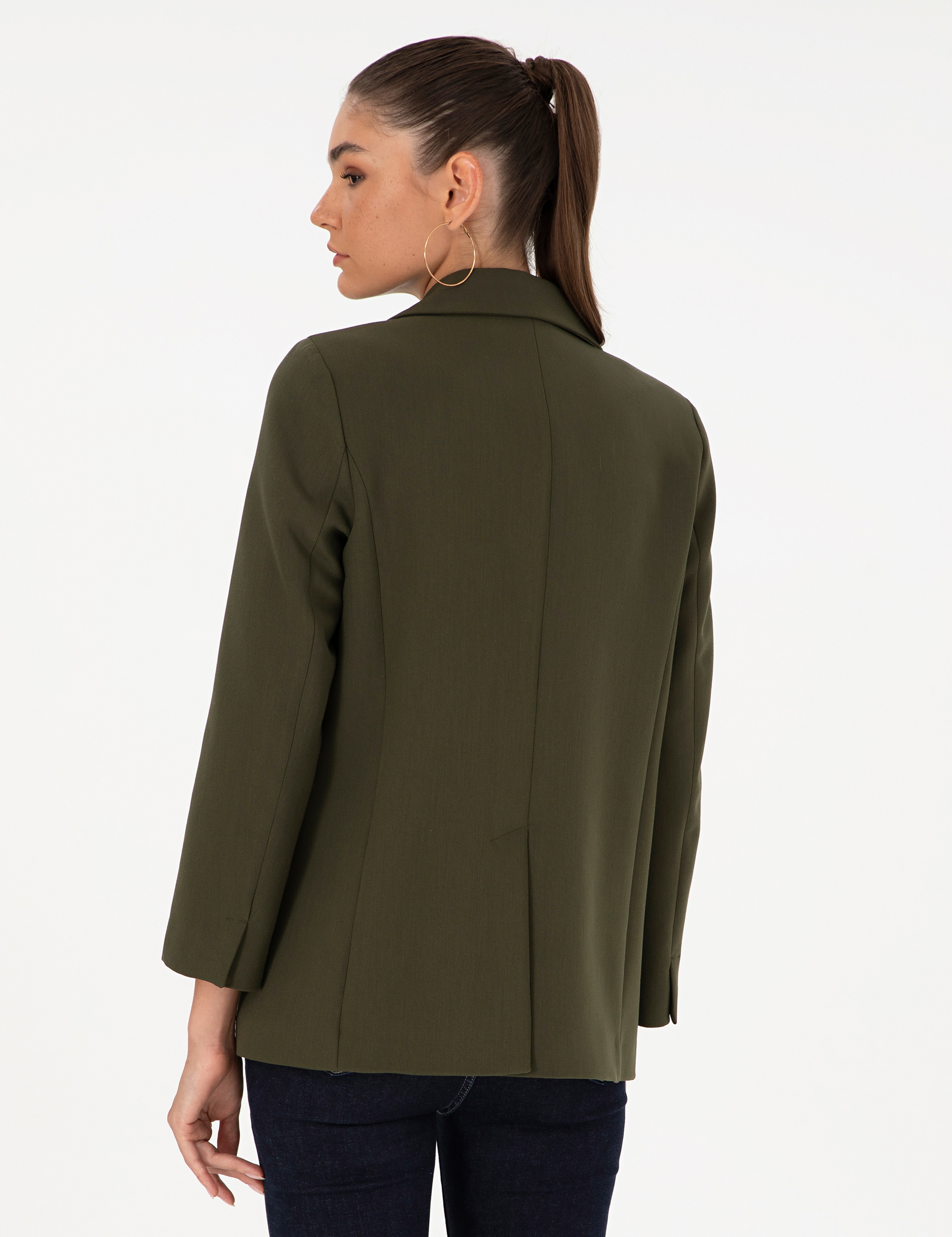 Haki Comfort Fit Ceket - Image 5