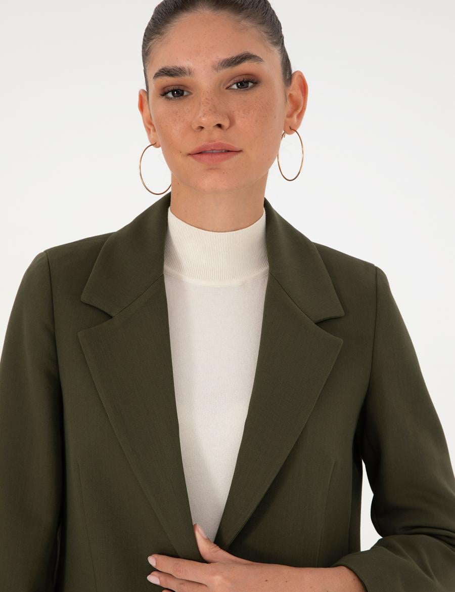 Haki Comfort Fit Ceket