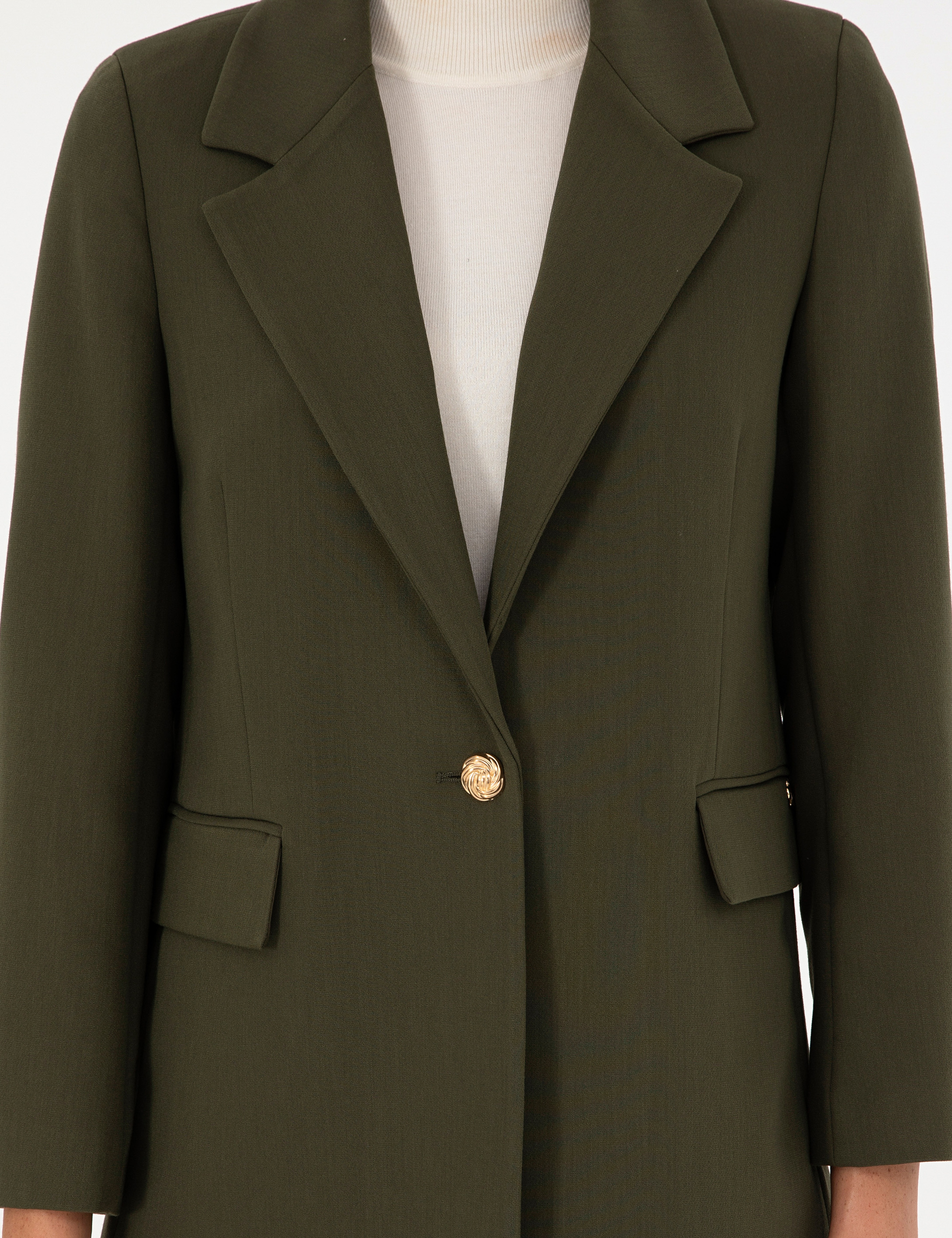 Haki Comfort Fit Ceket - Image 7