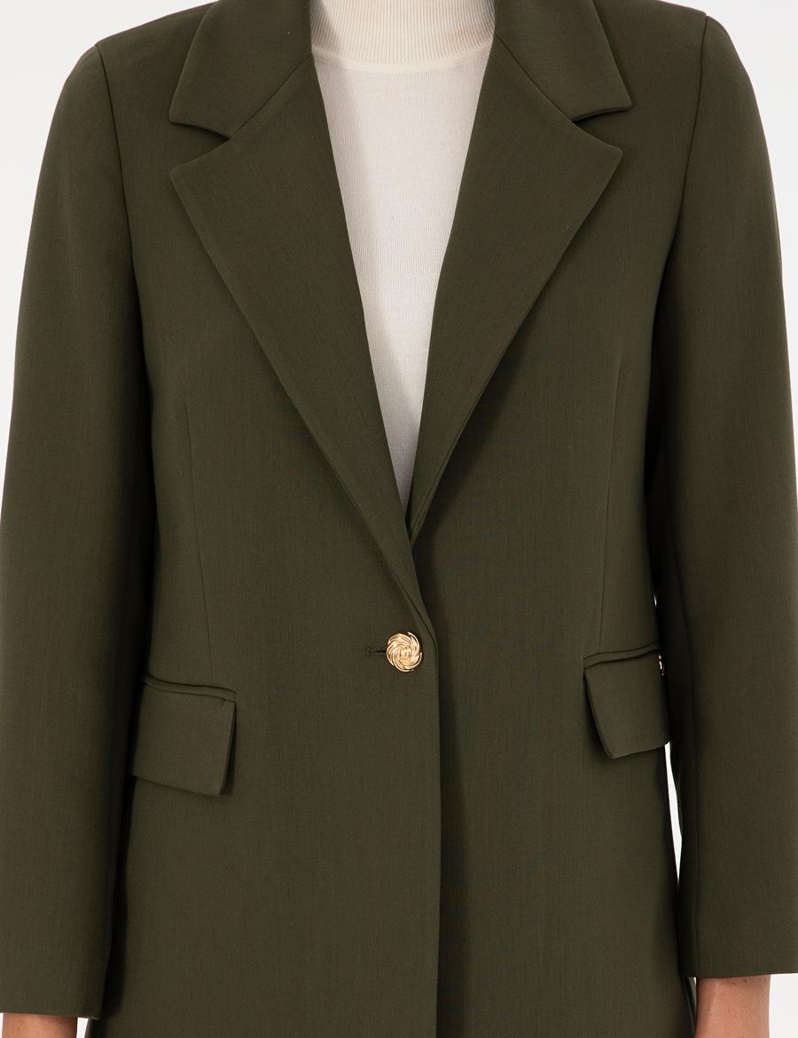 Haki Comfort Fit Ceket