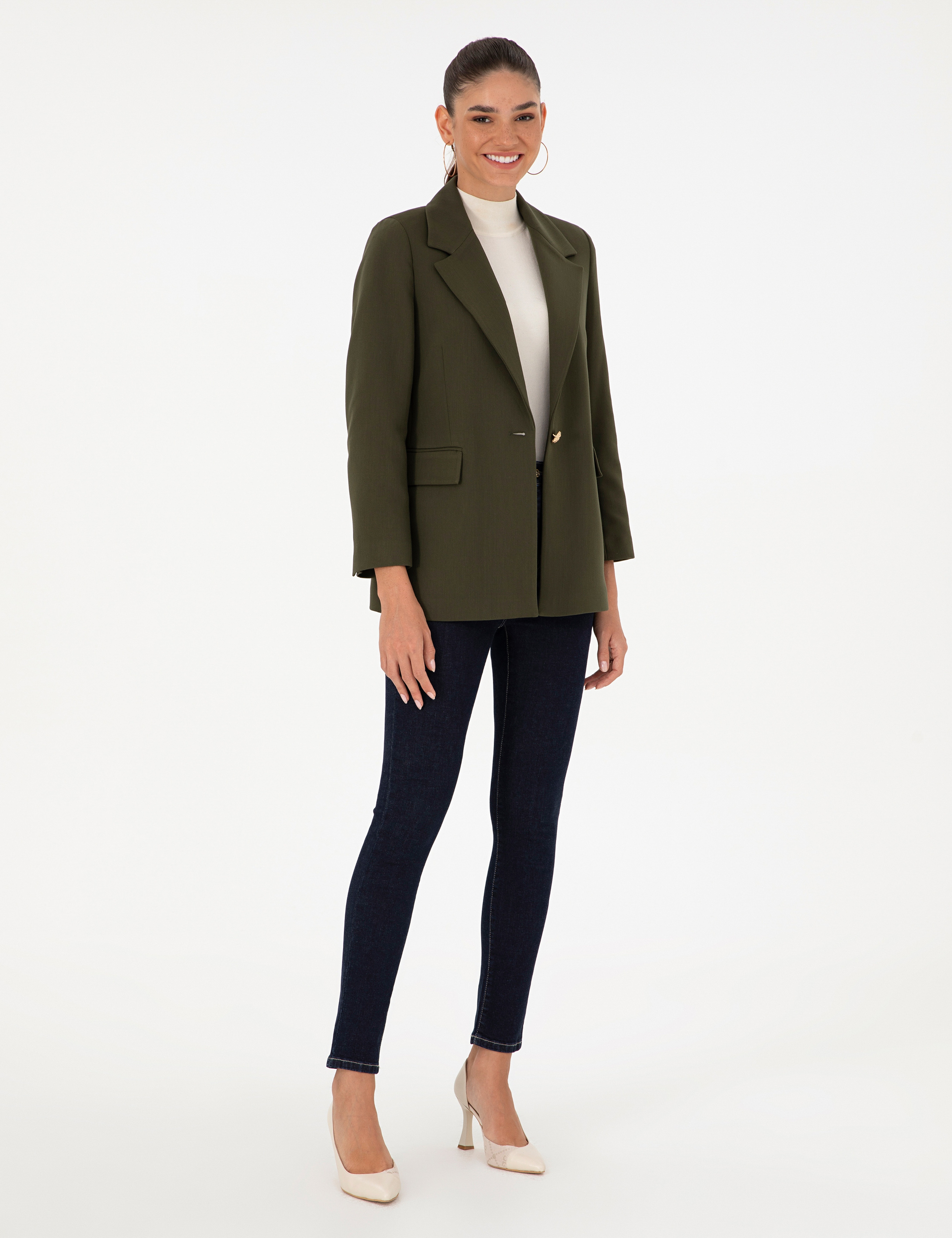 Haki Comfort Fit Ceket - Image 4