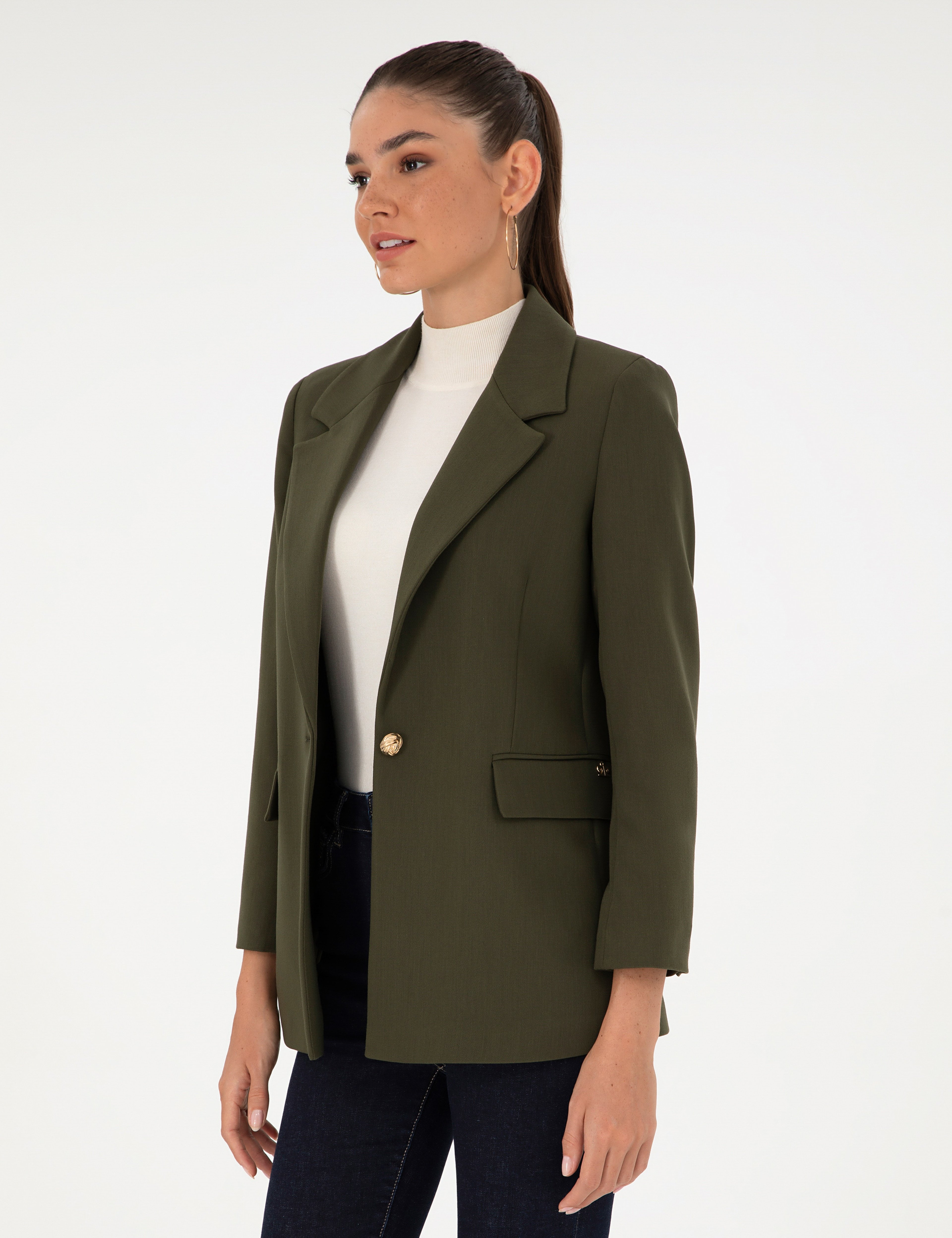 Haki Comfort Fit Ceket - Image 1