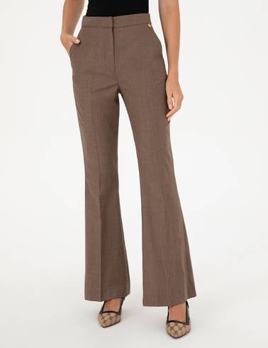 Vizon Flare Fit Yün Kumaş Pantolon