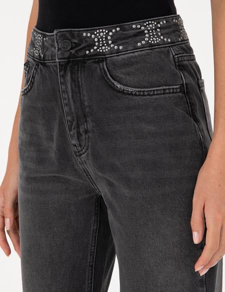 Antrasit Straight Fit Jean Pantolon - 50291373013