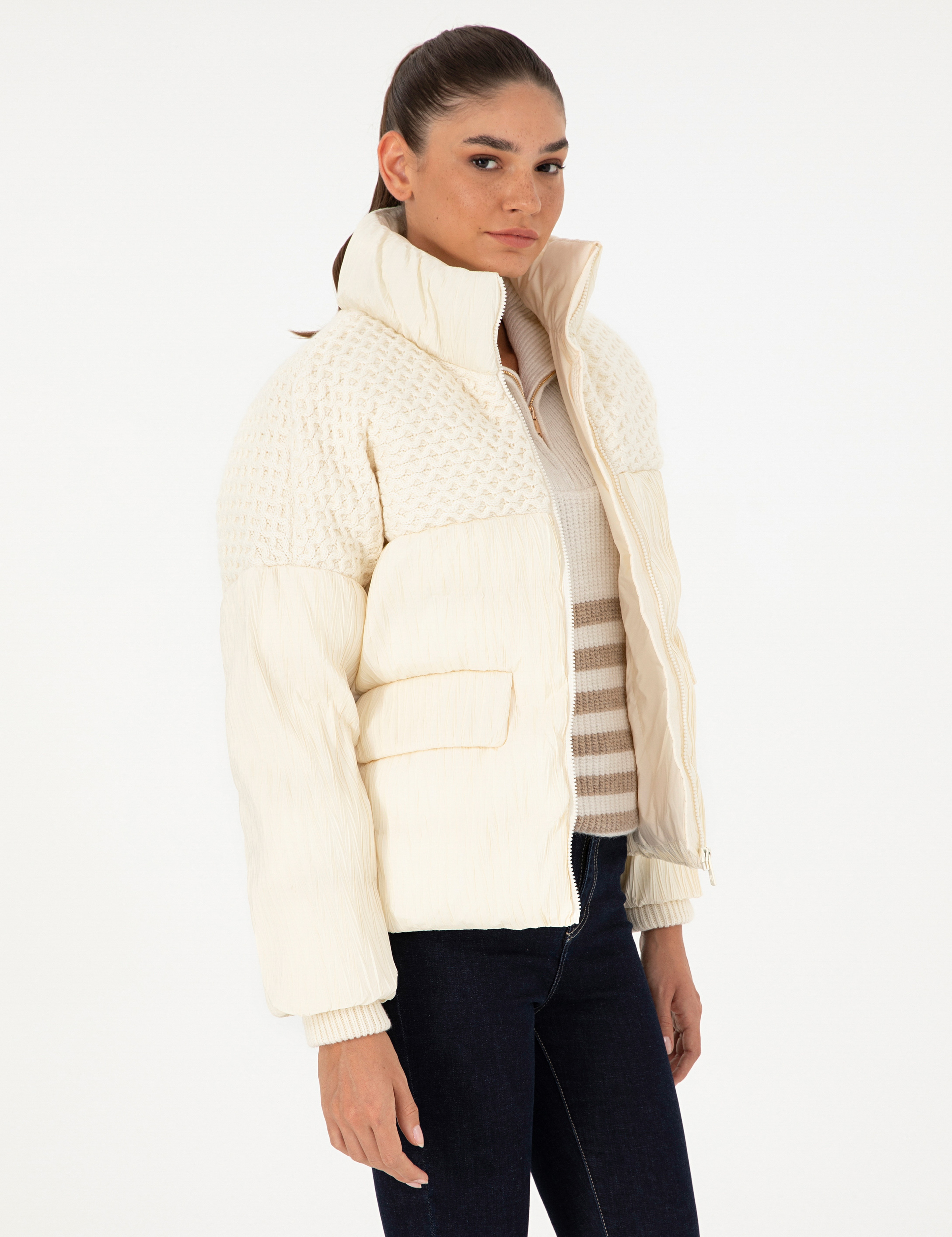 Ekru Comfort Fit Mont - Image 1