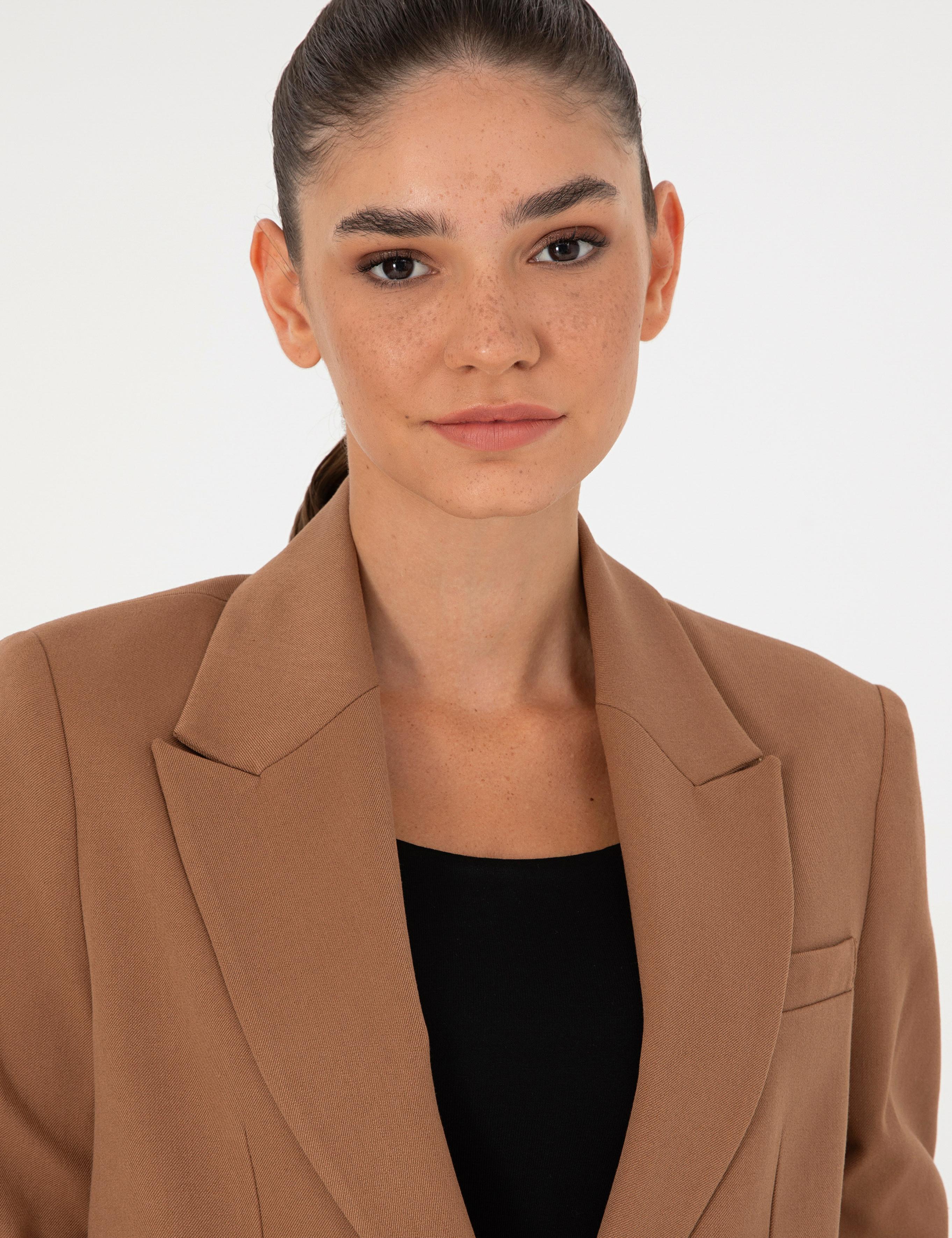 Kahverengi Comfort Fit Ceket