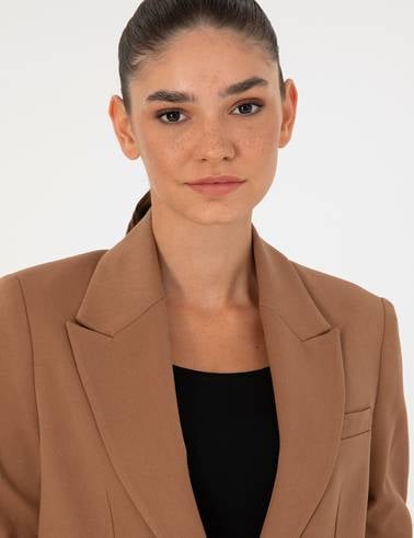 Kahverengi Comfort Fit Ceket