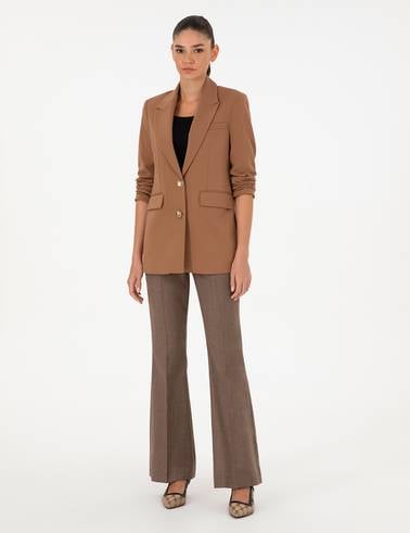 Kahverengi Comfort Fit Ceket