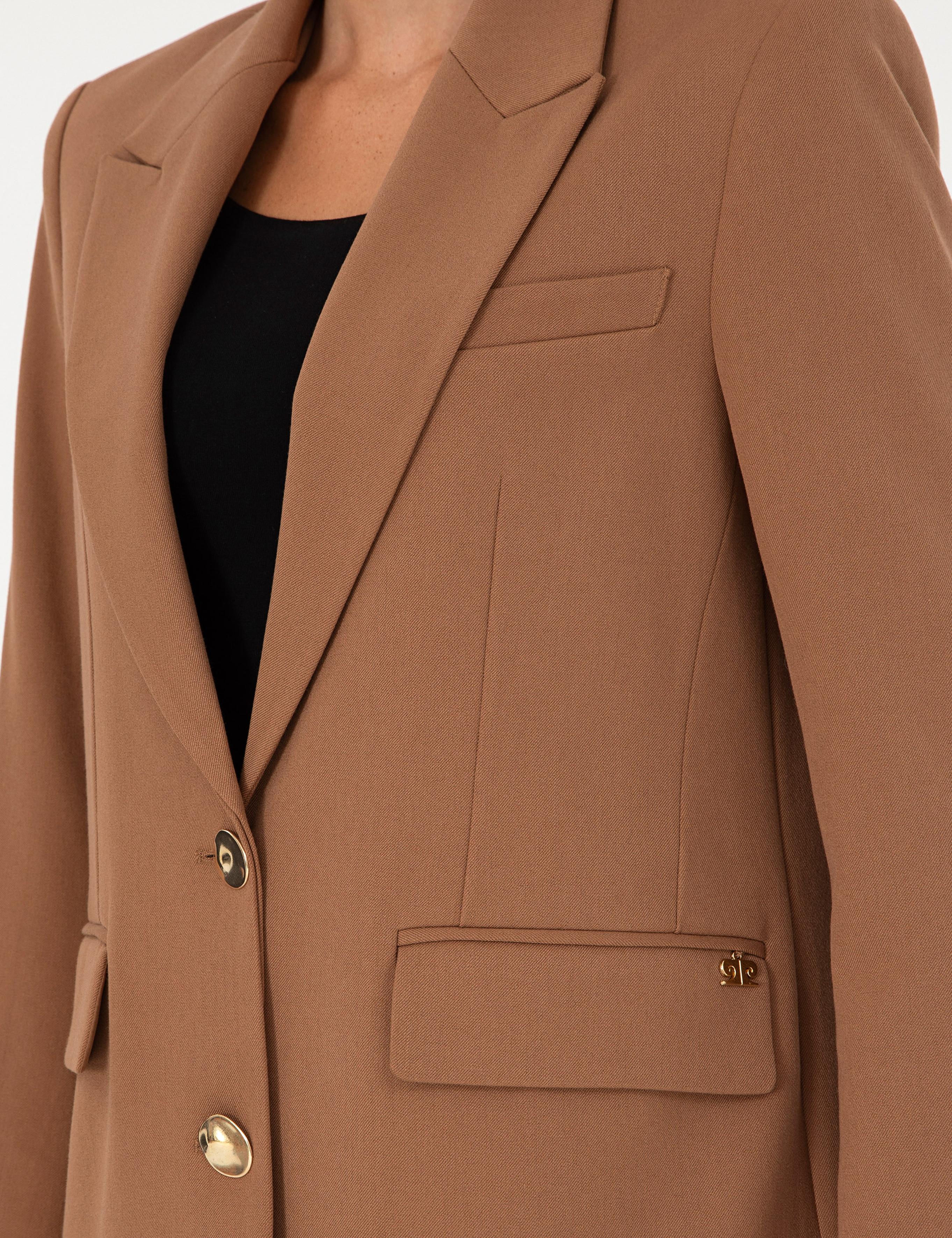 Kahverengi Comfort Fit Ceket