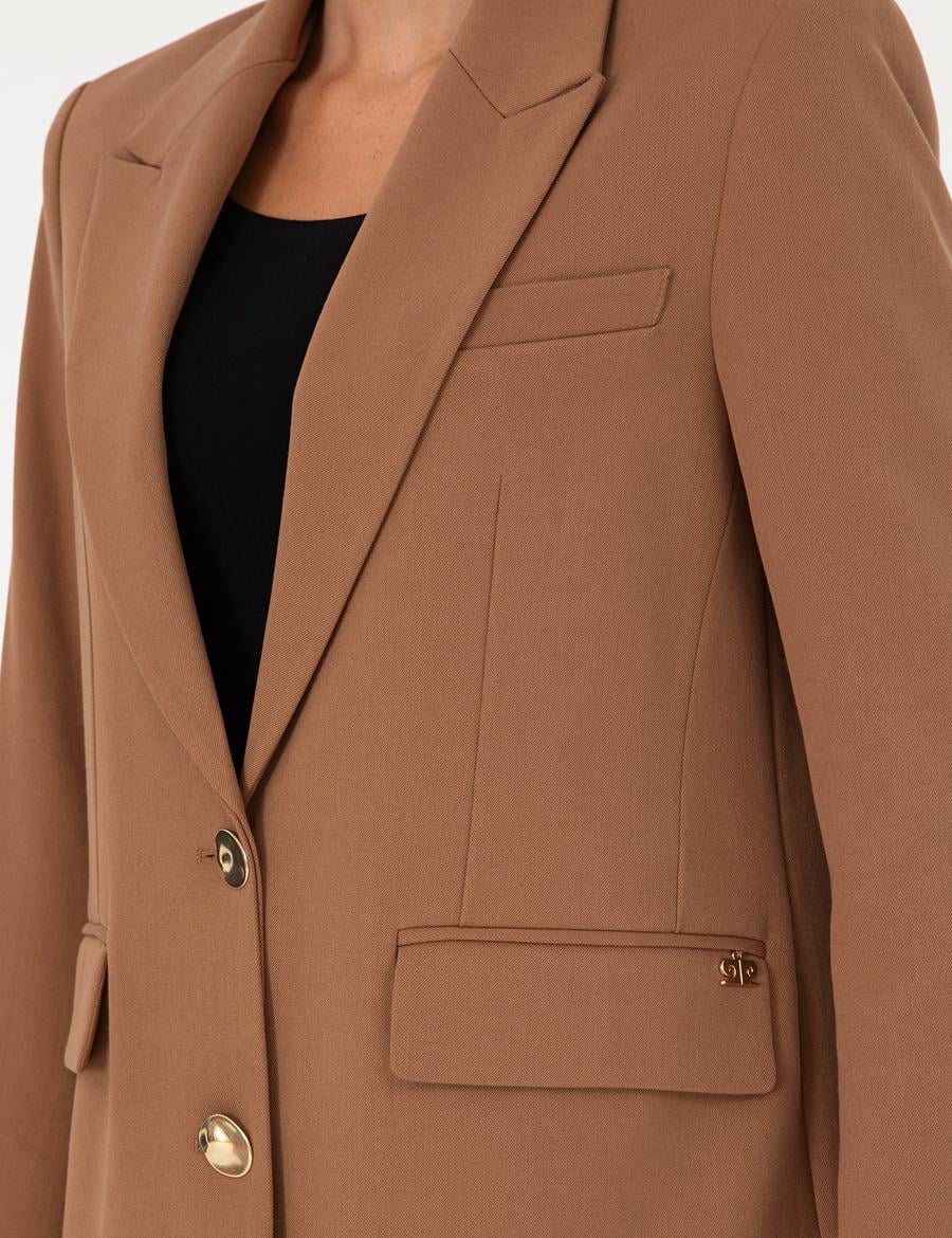 Kahverengi Comfort Fit Ceket