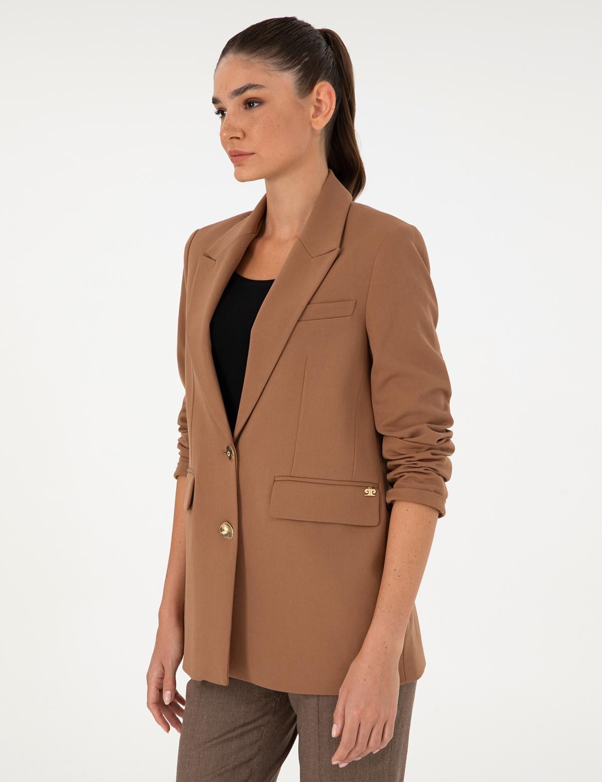 Kahverengi Comfort Fit Ceket - 50290403017