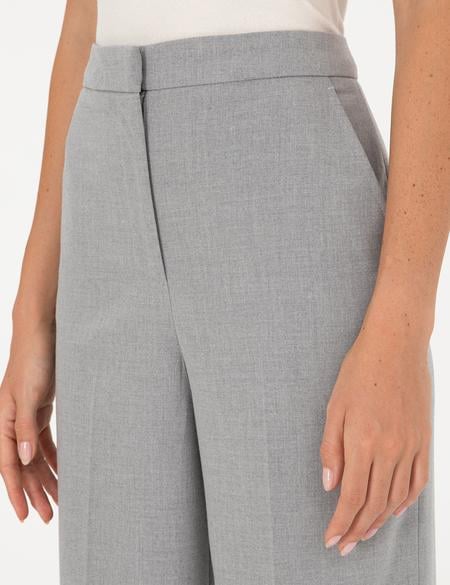 Gri Palazzo Kumaş Pantolon - 50302508022